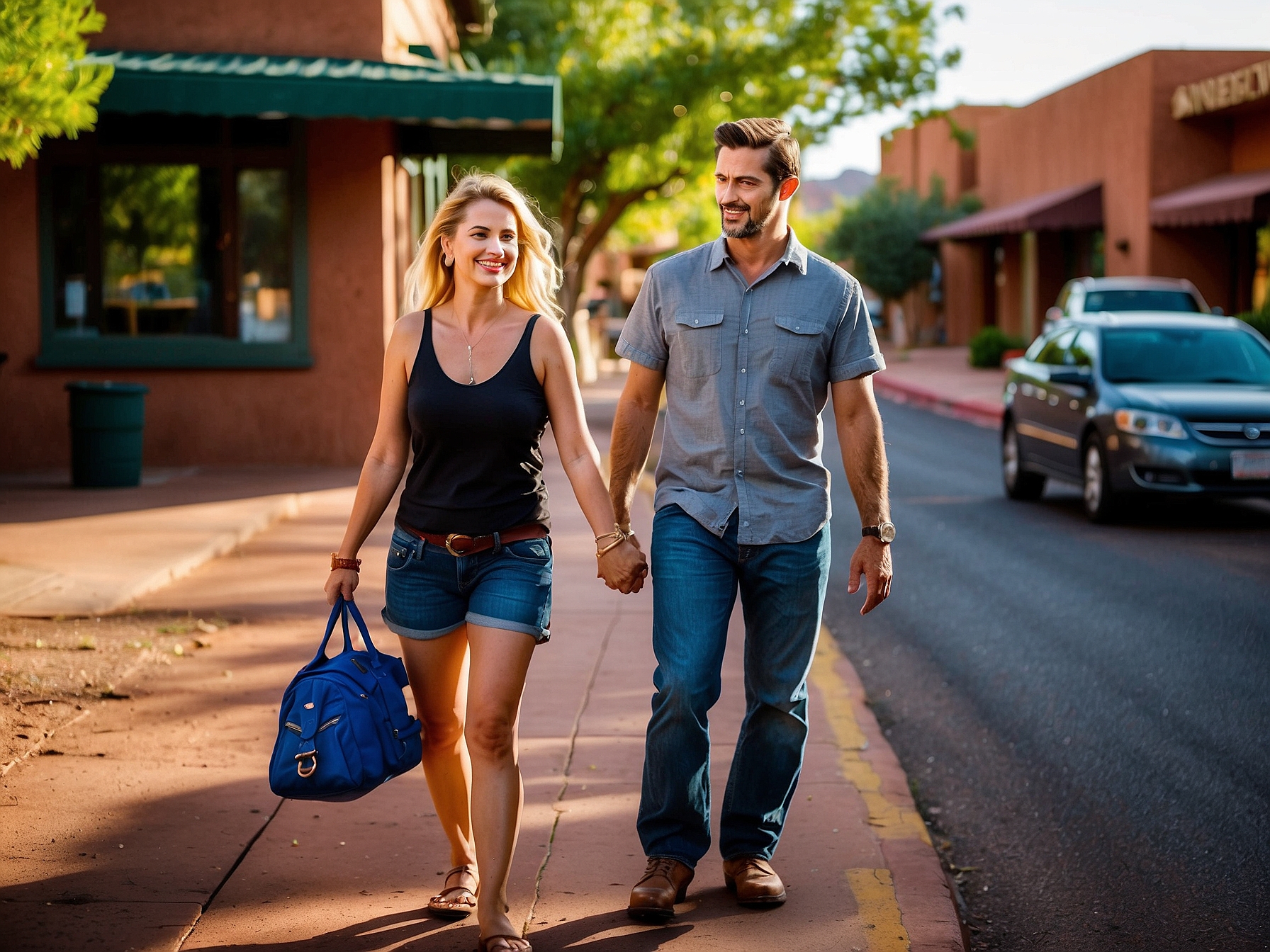sedona street and neighborhood scene