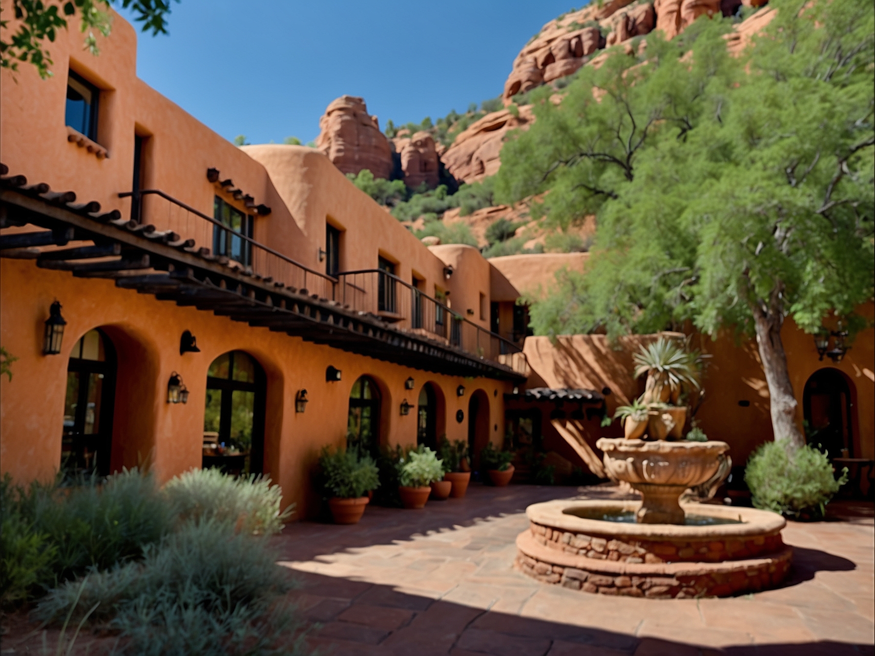 Environment at Tlaquepaque Sedona arts village in Sedona