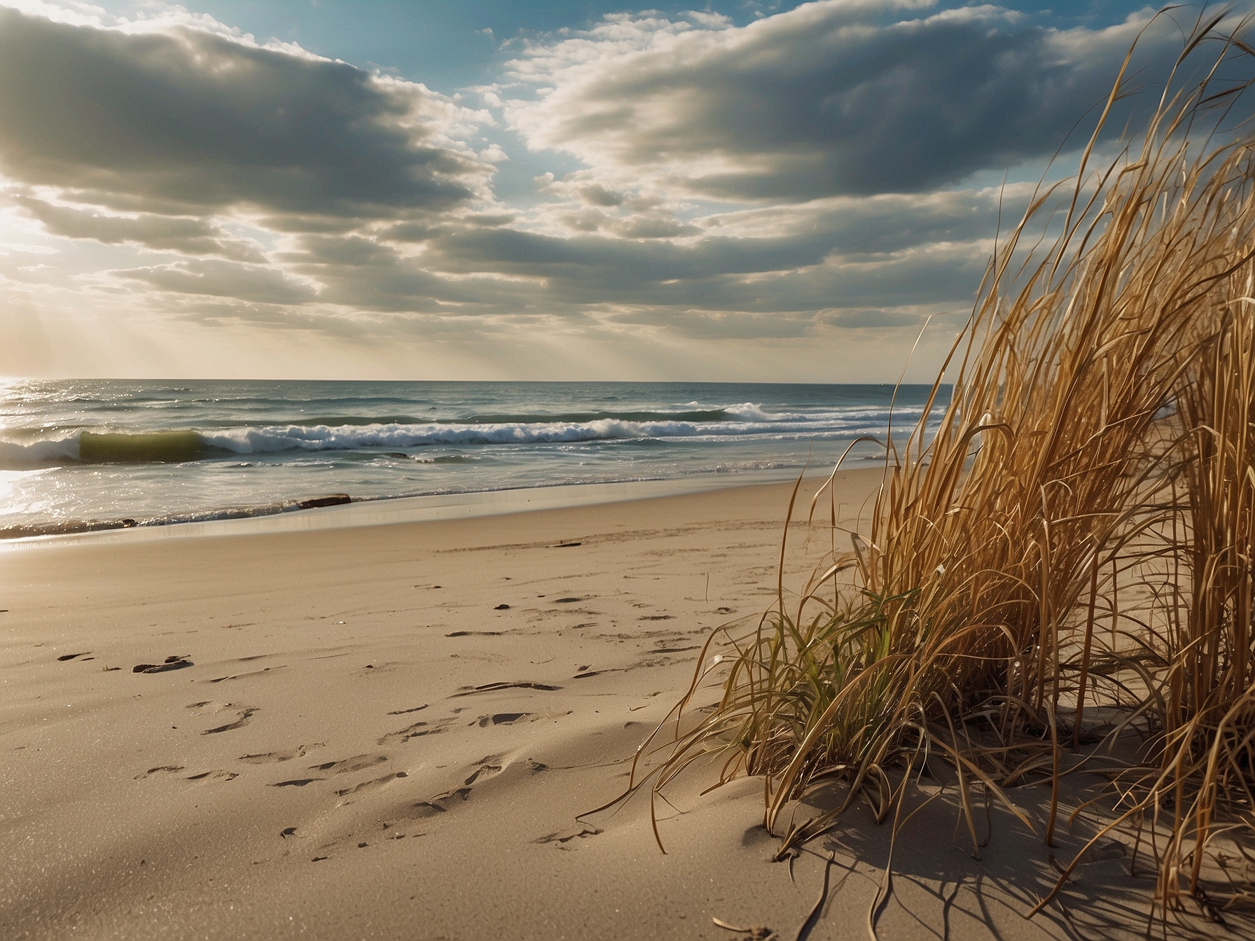 Scenic landscape for east coast beaches USA travel in the USA
