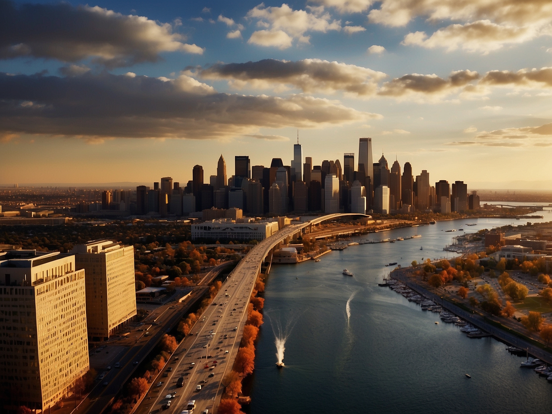 Scenic landscape for luxury city breaks USA travel in the USA