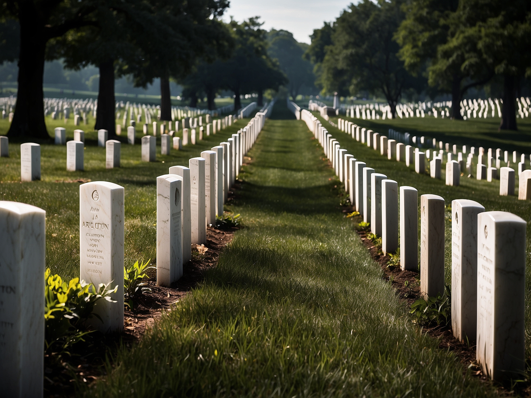Detail view of Arlington National Cemetery