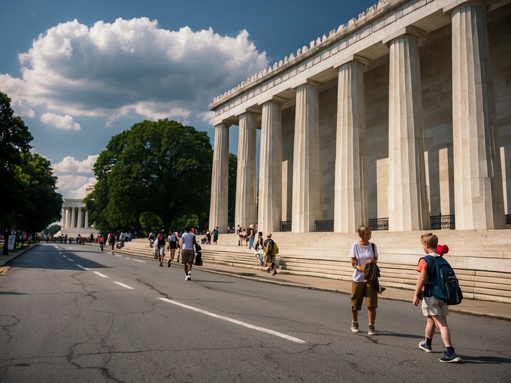 Surroundings near Lincoln Memorial Washington DC in Washington DC
